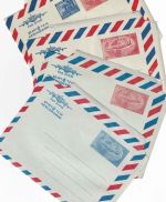 India - 4 aerogrammes air letter - all unused