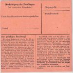 BRD - 30 Pfg. Heuss I senkr. Paar Paketkarte Schneeberg - Frankfurt a/M. 1955