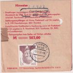 DDR - 70 Pfg. Aufbau/Kleinformat u.a. Einzahlungsauftrag Eisenberg 3.1.90
