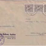 AM-Post - 3x4 Pfg. dt. Druck Zensurbrief Aachen - Dahle ü. Altona 22.2.46