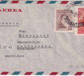 Argentinien - Buenos Aires 14.11.47 Luftpostbrief n. Heidelberg - ohne Zensur !