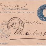 Argentinien - 5 C. Ganzsachenkarte Esperanza - Oberlahnstein 1901