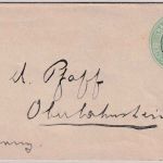 Indien - 1/2 A. Ganzsache/Drucksachenkuvert Calkutta - Oberlahnstein 1907