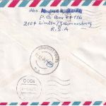 Südafrika - 7x25 C. Luftpost-Expressbrief Johannesburg - Berlin 1985