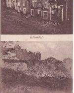 Frankreich/Lothringen - Manwald Manhoue zerstörter Ort sw-Mehrbild-AK 1917