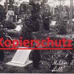 Bayern - Lille Militärfriedhof priv. sw-Fotokarte/Feldpost Grosshesselohe 1915