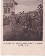 Frankreich/Elsass - Lutterbach Besuch Ghzg. v. Mecklenburg sw-AK März 1915