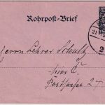 DR - 30 Pfg. Krone/Adler Ganzsache/Rohrpostbrief Berlin C2 1898