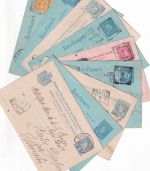 Niederl. Indien - Lot 9 Ganzsachen gebraucht ex 1895/1907