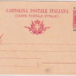 Italien/Albanien - 20 P./10 C. Ganzsache/Überdruck ungebraucht 1904/08