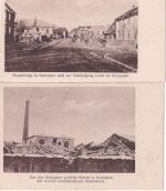Frankreich/Elsass - Sennheim Cernay 2 sw-AK Ort n.d. Beschießung ca. 1917