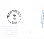 Aland - Lufthansa 1st-flight Montreal Los Angeles Zuleitungspost 1988