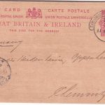 England - 1 P. Ganzsache Throgmorton Avenue (London) - Chemnitz 1903 Too Late !