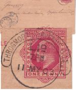 England - 1 P. Ganzsache Throgmorton Avenue (London) - Chemnitz 1903 Too Late !