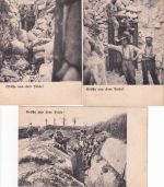 Bayern - Grüße aus dem Felde Nordfrankreich Postkartenserie (11 Stück) ca. 1917