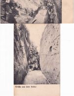 Bayern - Grüße aus dem Felde Nordfrankreich Postkartenserie (11 Stück) ca. 1917