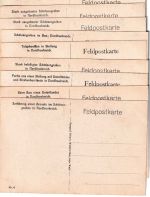 Bayern - Grüße aus dem Felde Nordfrankreich Postkartenserie (11 Stück) ca. 1917