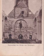 Frankreich/Elsass - Reiningen Reiningue zerstörte Kirche sw-AK ca. 1915