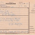 DDR - 2 M + 25 Pfg. Aufbau/Kleinformat Telegramm Johnsbach - Dresden 1986
