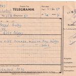DDR - 1 M u.a. Aufbau/Kleinformat Telegramm Johnsbach - Dresden 1986