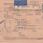 DDR - 1 M. Pieck u.a. Luftpost-Paketkarte n. BELGIEN Hohenstein-Ernstthal 1961