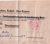 DR-Infla - Ludwigsburg Franco 400 23. AUG (1923) Gebühren-Handstempel Streifband