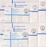 Isle of Man - Einschreibeumschläge 1973/1987 G/H/K-Format 48 Stück ungebraucht