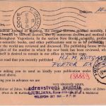Jugoslawien - 200 Din. Triumphbogen u.a. Eilkarte Ljubliana - München 1986