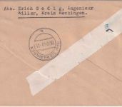 FZ/Württ. - 60 DPf. Schiller + Woba Einschreibebrief Tübingen - Sigmaringen 1949