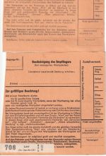 BRD - 1 DM Bed. Deutsche 2 Paketkarten versch. Portostufen 1963