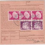 BRD - 3x50+2x10 Pfg. I&T Nachnahme-Paketkarte Nettetal - Fiersbach 1980
