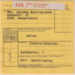 BRD - 500+250+60 Pfg. Frauen unfreies Paket Wolfenbüttel - Gottfrieding 1992