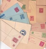 Zanzibar - 12 old stationeries (registered letter, postcard, etc.) pre 1945