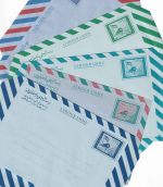 Yemen - Map 5 different aerogrammes stationeries all unused