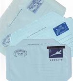 Vanatu - 3 different aerogrammes stationeries all unused