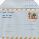 Vietnam - 60+15 D. Postreiter Ganzsache/Aerogramme m. Überdruck ungebraucht 1971