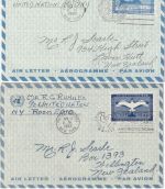 UNO New York - 10+11 C. Ganzsachen/Aerogramme beide gebraucht 1960/62