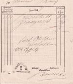 Bayern - Wasserburg 16/12 (1867) Formular "Zeitungs-Konto"