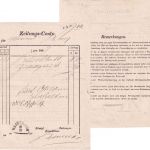 Bayern - Wasserburg 16/12 (1867) Formular "Zeitungs-Konto"