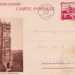 Frankreich - 90 C. Bildganzsache (La Tour Saint-Jacques) n. JUGOSLAWIEN 1937