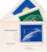 DDR - Int. Jahr d. ruhigen Sonne Blockausgaben 3 Schmuck-FDC ESST 29.12.64