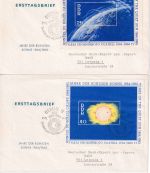 DDR - Int. Jahr d. ruhigen Sonne Blockausgaben 3 Schmuck-FDC ESST 29.12.64
