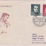 DDR - 100. Todestag Heinrich Heine Schmuck-FDC ESST Berlin 17.2.56
