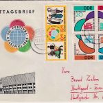 DDR - Weltfestspiele Jugend Helsinki I+II 1962 Schmuck-FDC Leipzig 17.2.56