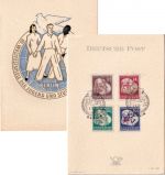 DDR - Weltfestspiele Jugend 1951 Amtliche Faltkarte (FDC) ESST Berlin 3.8.51