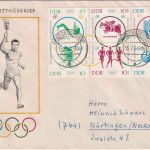 DDR - Olympiade Tokyo 1964 Zusammendruck Schmuck-FDC Großrudestedt 15.764