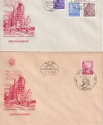 DDR - Fünfjahresplan Satz a. 4 Schmuck-FDC Berlin 10.8./21.11.53