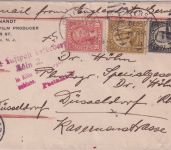 USA - 7+8+9 C Präsidenten Paterson 1927 Luftpostbrief (Teilstrecke !) via London