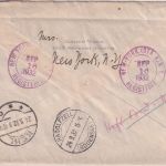 USA - 25 C. Niagara Fälle Einschreibebrief/Rückschein New York - Stockach 1932