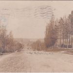 USA/Michigan - Boyne City Straßenansicht priv. sw-Foto-AK gelaufen 1919